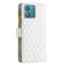  Motorola Edge 40 Neo 5G Fodral Multifunktionell Diamond Vit