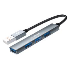 ESSAGER ESSAGER USB-A Hub 4x USB-A 2.0 Portar Aluminium Gr&aring;