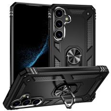  Samsung Galaxy S24 Skal Hybrid Armor Ring Svart