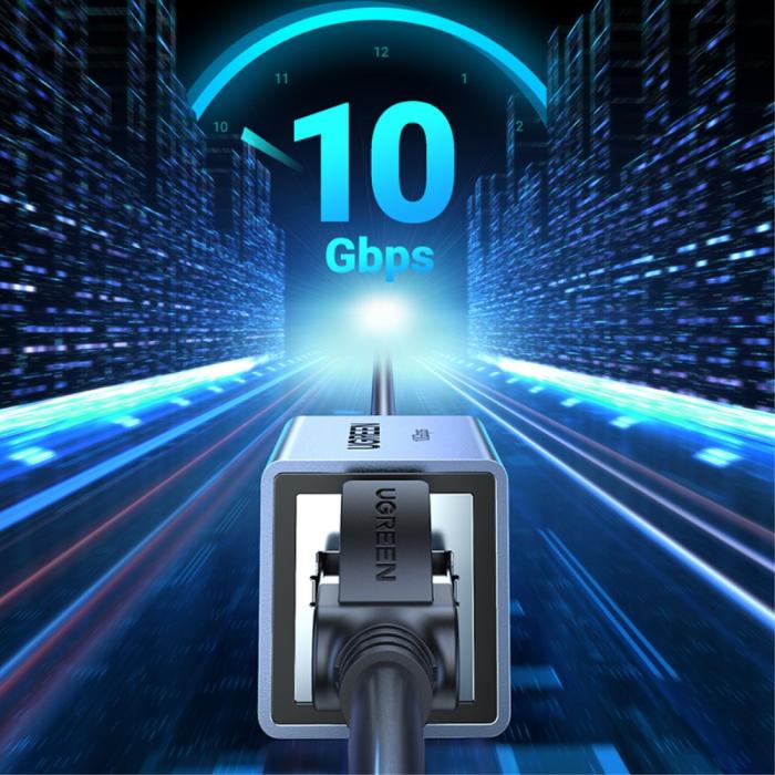 Bild 3, UGREEN UGREEN Cat8-Cat5 RJ45 Nätverksadapter 10Gbit/s Blå