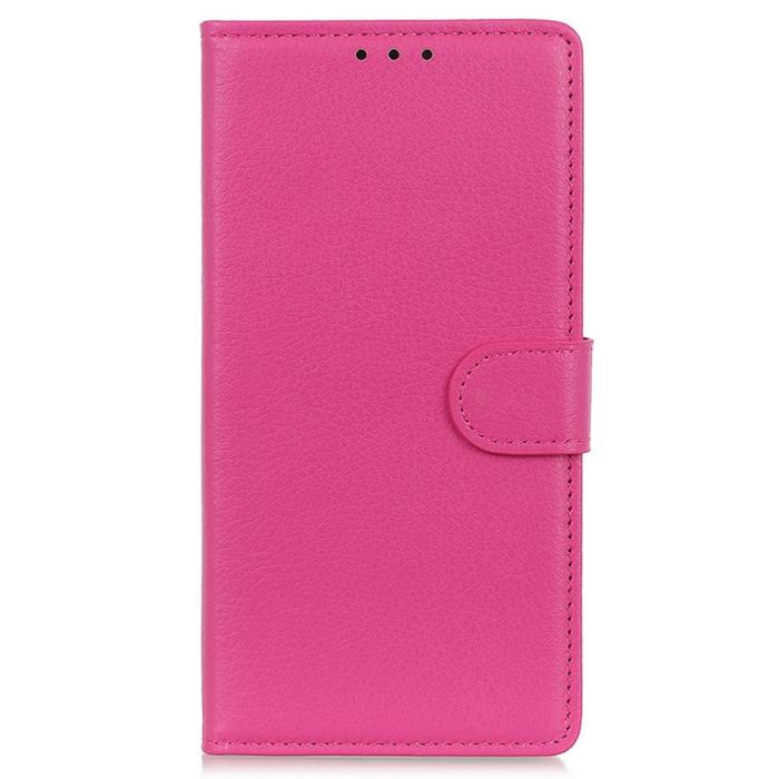 Bild 6,  Xiaomi Redmi 14C Fodral Litchi Läder Rosa