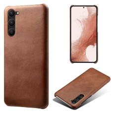  Samsung Galaxy S24 Plus L&auml;derbelagt Skal Brun