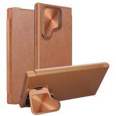 NILLKIN NILLKIN Galaxy S24 Plus Fodral Qin L&auml;der Cam Kickstand Brun