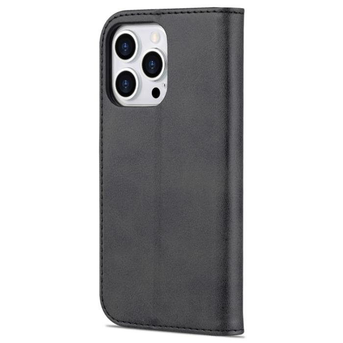 Bild 3, AZNS AZNS iPhone 14 Pro Fodral Läder Svart