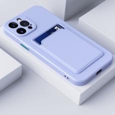  iPhone 14 Skal TPU Med Kortfack Lila