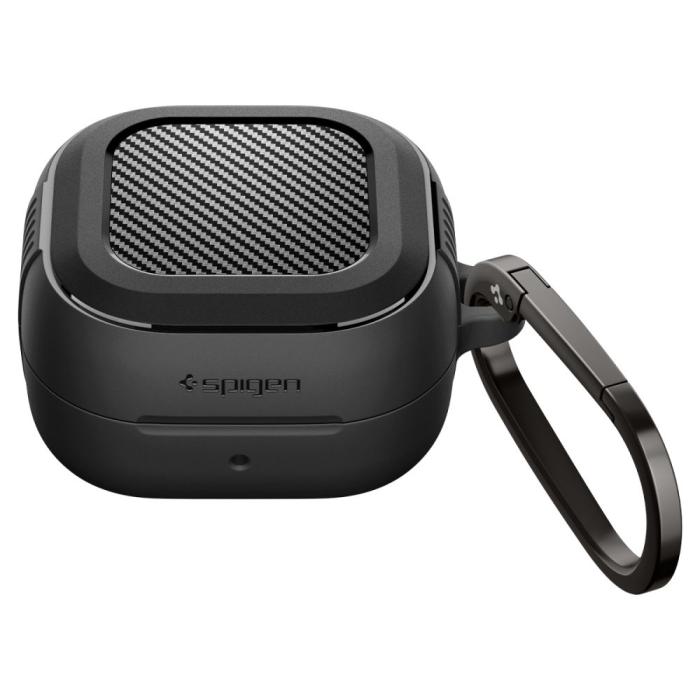 Bild 2, Spigen Spigen Galaxy Buds 4 / 4 Pro Skal Rugged Armor Matt Svart