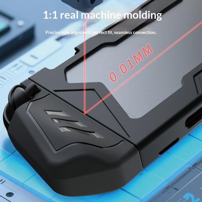 Bild 4,  Nintendo Switch 2 Skal Med Skärmskydd Härdat Glas Svart