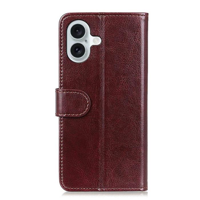 Bild 6,  iPhone 17 Fodral Crazy Horse Läder Brun
