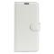  Samsung Galaxy S25 Plus Fodral Litchi Läder Vit