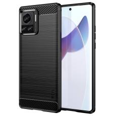 MOFI MOFI Motorola Edge 30 Ultra 5G Skal Borstad St&aring;l Textur Svart