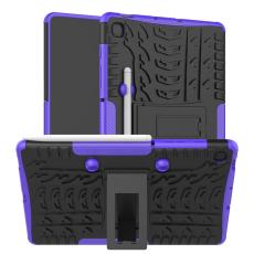  Samsung Galaxy Tab S6 Lite Skal Rugged Kickstand Armor Lila