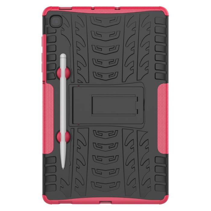 Bild 3,  Samsung Galaxy Tab S6 Lite Skal Rugged Kickstand Armor Rosa