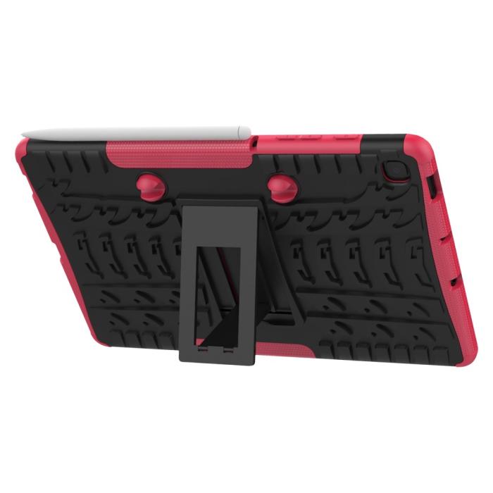 Bild 5,  Samsung Galaxy Tab S6 Lite Skal Rugged Kickstand Armor Rosa