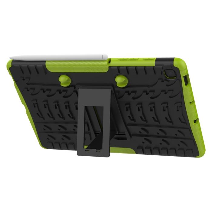 Bild 5,  Samsung Galaxy Tab S6 Lite Skal Rugged Kickstand Armor Grön