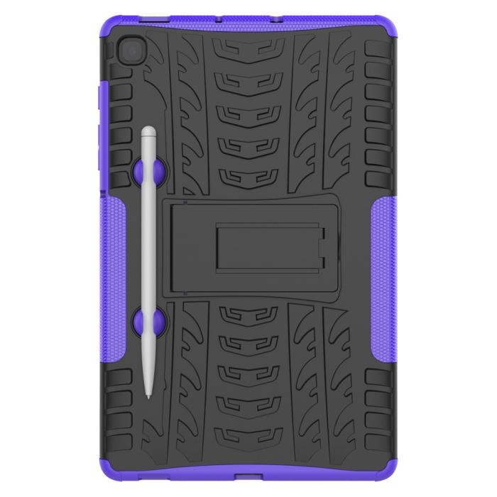 Bild 3,  Samsung Galaxy Tab S6 Lite Skal Rugged Kickstand Armor Lila