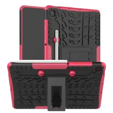  Samsung Galaxy Tab S6 Lite Skal Rugged Kickstand Armor Rosa