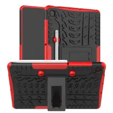  Samsung Galaxy Tab S6 Lite Skal Rugged Kickstand Armor R&ouml;d