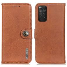 KHAZNEH KHAZNEH Xiaomi Redmi Note 11 4G Fodral L&auml;der Brun