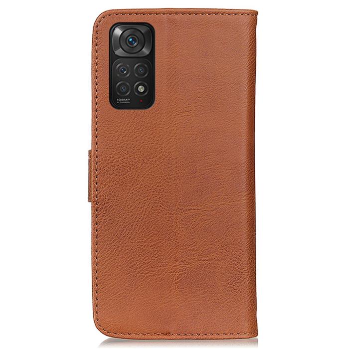 Bild 3, KHAZNEH KHAZNEH Xiaomi Redmi Note 11 4G Fodral Läder Brun
