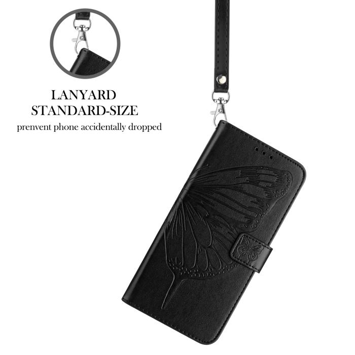 Bild 4,  Samsung Galaxy A27 5G Fodral Fjäril Svart