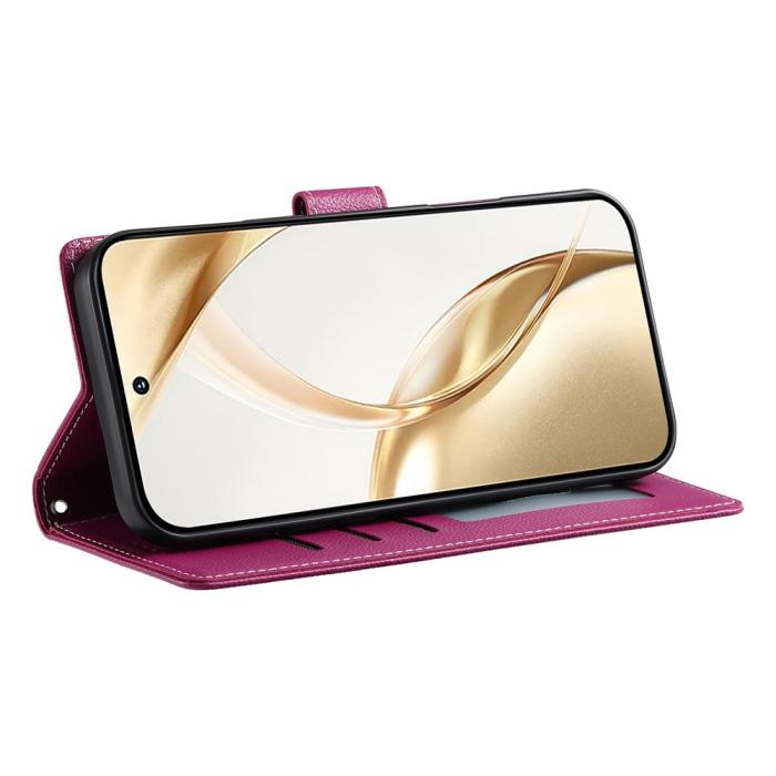 Bild 3,  Xiaomi 17T Fodral Litchi Läder Rosa