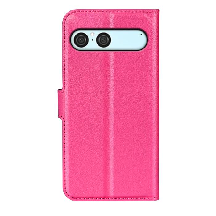 Bild 3,  Sony Xperia 10 VII Fodral Litchi Läder Rosa