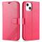 AZNS AZNS iPhone 15 Fodral Läder Rosa/Röd