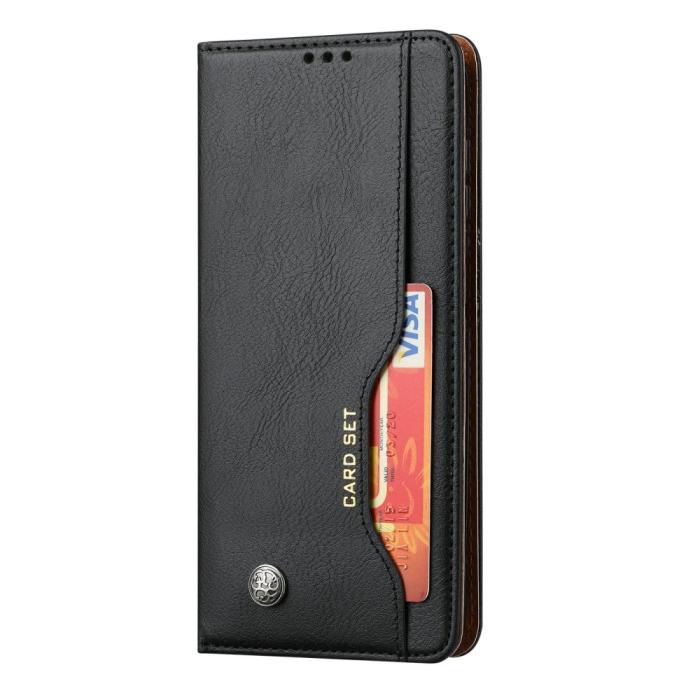 Bild 5,  Samsung Galaxy S25 Fodral Flip Läder Med Kortficka Svart