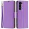  Samsung Galaxy S23 Plus Fodral Litchi Shark Lila