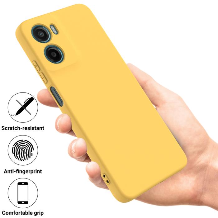 Bild 2,  Motorola Moto G06 Power Skal Liquid Silikon Gul
