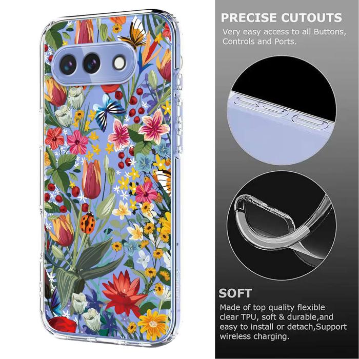 Bild 6,  Google Pixel 10a Skal Med Tryck Blommor