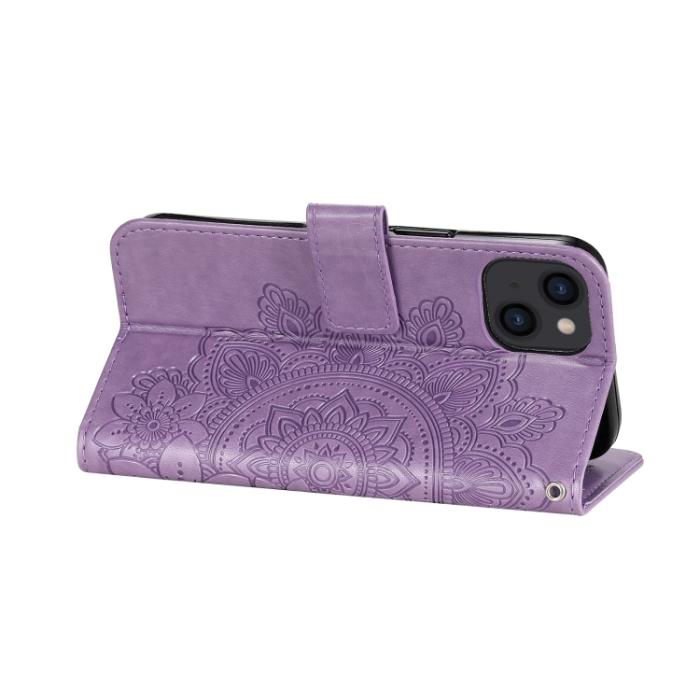 Bild 5,  iPhone 14 Fodral Mandala Blomma Lila