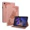  Samsung Galaxy Tab A11 / A9 Fodral Butterfly Flower Rosa
