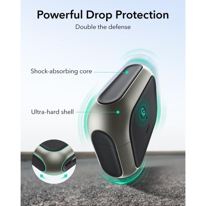 Bild 5, ESR ESR AirPods Pro 3 Skal MagSafe Orbit HaloLock Titanium