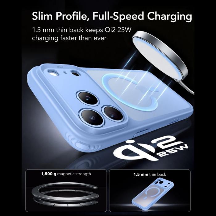 Bild 5, ESR ESR iPhone 18 Pro Max / 17 Pro Max Skal MagSafe Frostad Hybrid