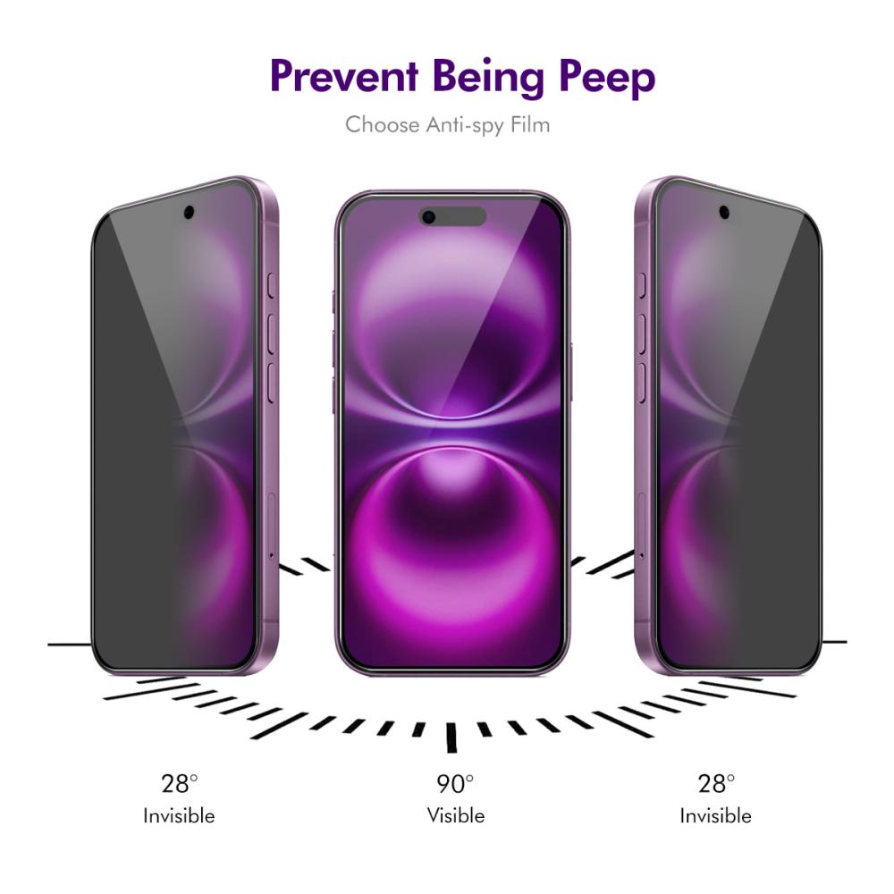 ENKAY ENKAY iPhone Air Skärmskydd Härdat Glas Privacy