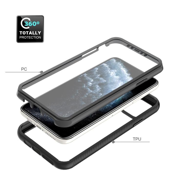 Bild 3,  iPhone 11 Pro Max Skal 360 Hybrid Defense Svart