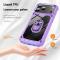  iPhone 17 Pro Skal Shockproof Ring Hybrid Lila