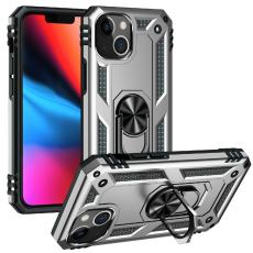  iPhone 13 Mini - Shockproof Hybrid Ring Skal - Silver
