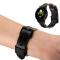  Äkta Läder Armband Vävd För Smartwatch - Svart (20 mm)