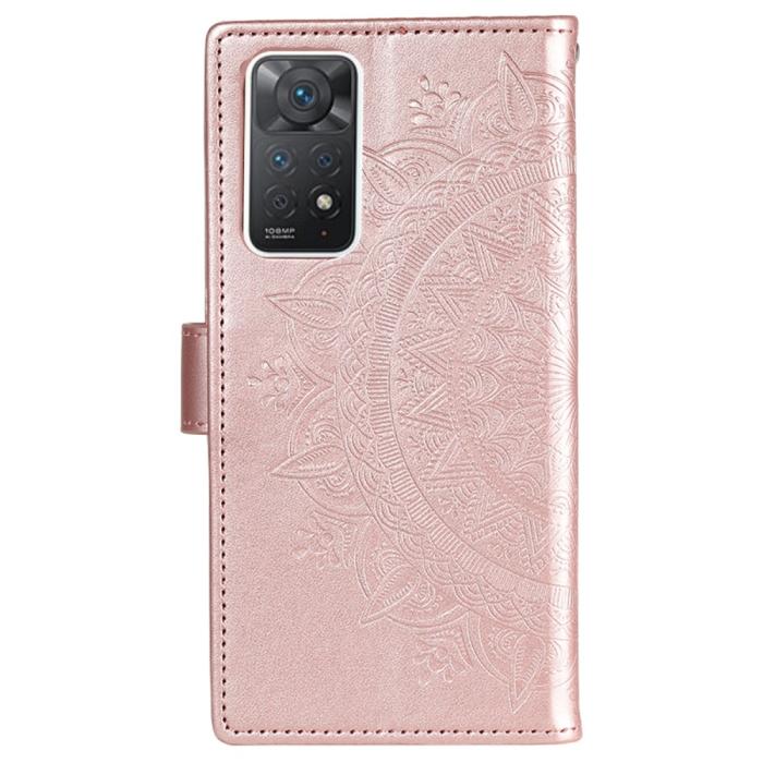 Bild 3,  Xiaomi Redmi Note 11 Pro 5G Fodral Mandala Läder Roséguld
