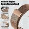  Apple Watch 42/44/45/46/49 mm Armband Milanese Roséguld