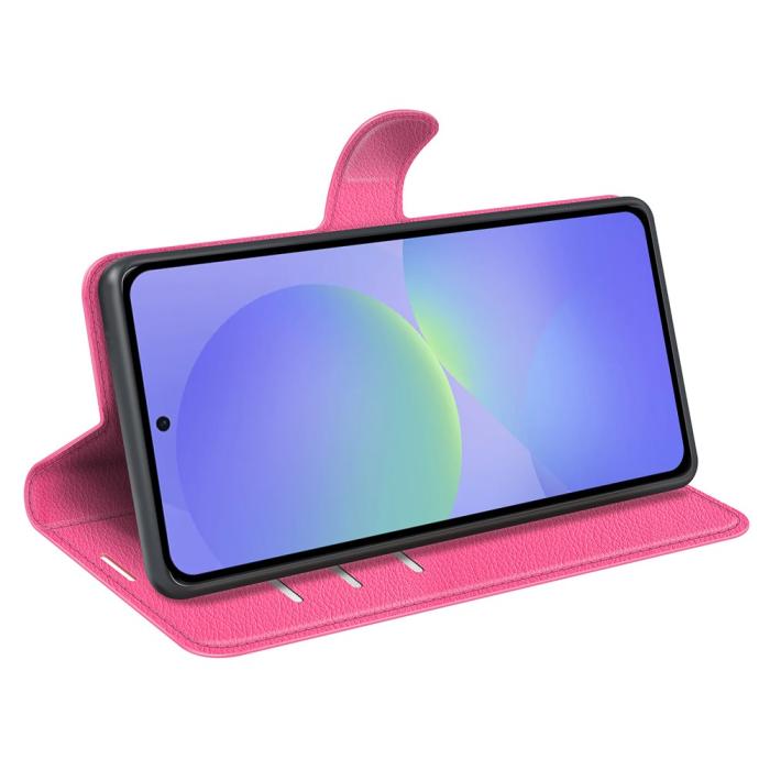 Bild 3,  Samsung Galaxy A37 5G Fodral Litchi Läder Rosa