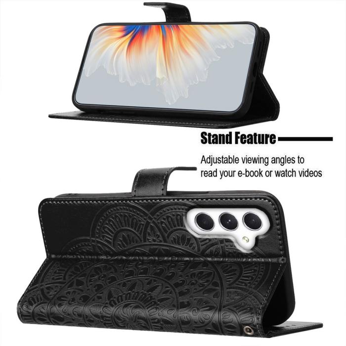 Bild 3,  Samsung Galaxy A16 / A26 5G Fodral Mandala Läder Svart
