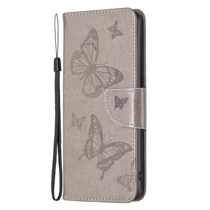 Bild 2,  Nokia G11 / G21 Fodral Tryck Butterfly Grå