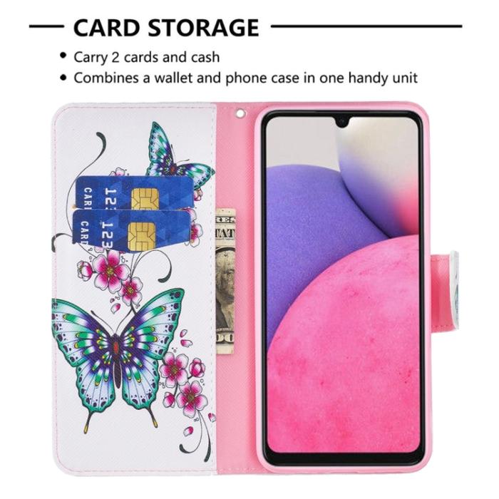 Bild 5,  Samsung Galaxy A33 5G Fodral Med Tryck Fjärilar