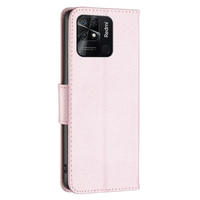 Bild 3,  Xiaomi Redmi 10C Fodral Shark Litchi Roséguld