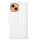  iPhone 13 Fodral Litchi Läder Vit