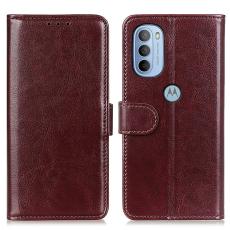  Motorola Moto G31 / G41 Fodral Retro L&auml;der Brun