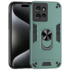  Motorola Edge 50 Skal Hybrid Armor Ring Gr&ouml;n